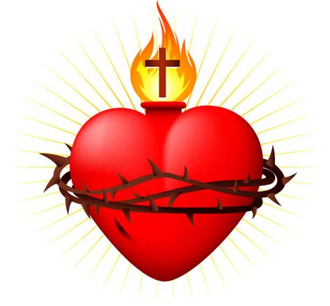 sacred heart clipart|15,426+ Free Sacred Heart Illustrations .